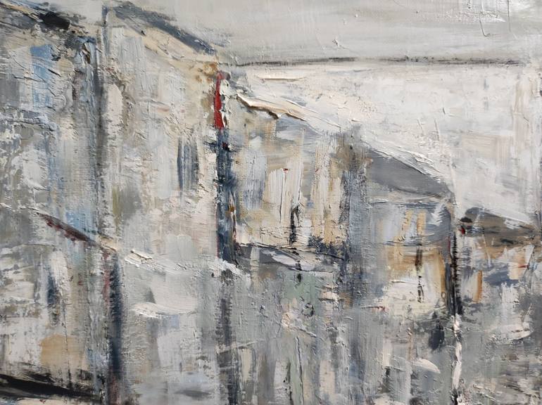 Original Abstract Architecture Painting by Sophie Dumont