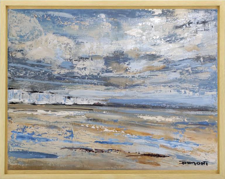 Original Impressionism Beach Painting by Sophie Dumont