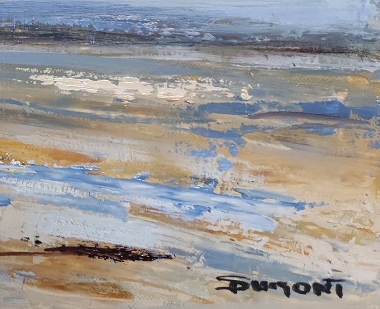Original Impressionism Beach Painting by Sophie Dumont