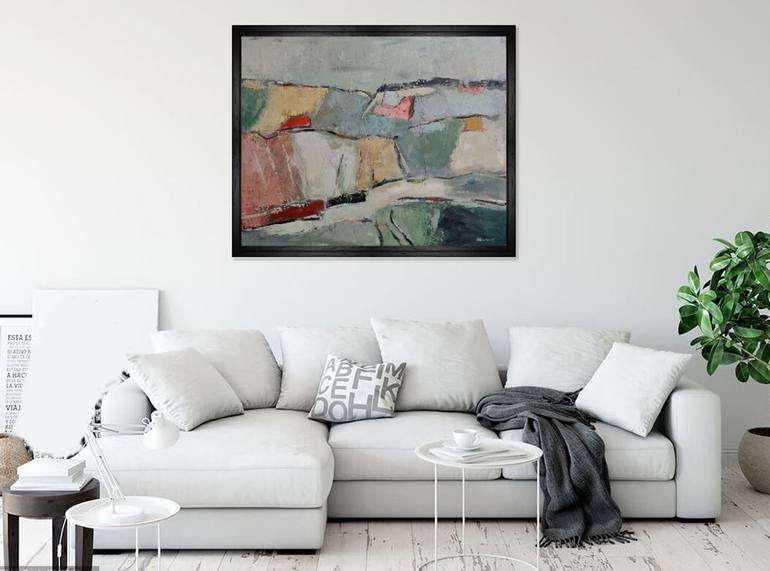 Original Abstract Expressionism Landscape Painting by Sophie Dumont