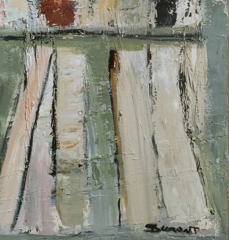 Original Abstract Expressionism Interiors Painting by Sophie Dumont