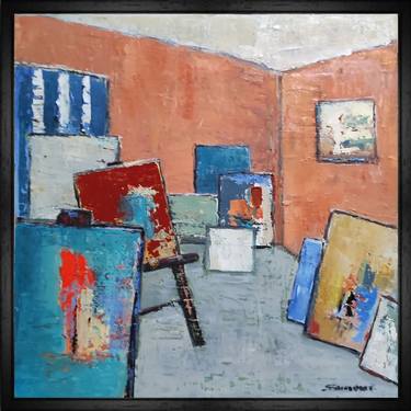 Original Expressionism Interiors Paintings by Sophie Dumont