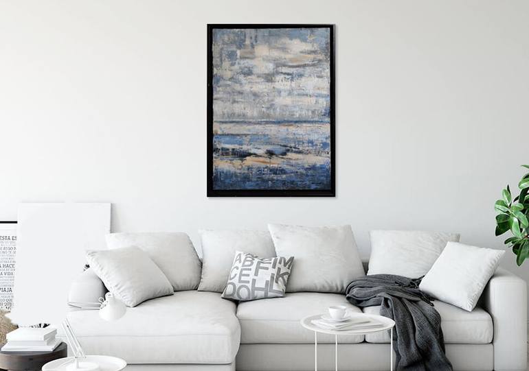 Original Abstract Expressionism Seascape Painting by Sophie Dumont