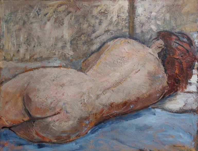 Original Figurative Nude Painting by Sophie Dumont