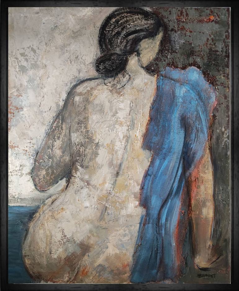 Original Figurative Nude Painting by Sophie Dumont