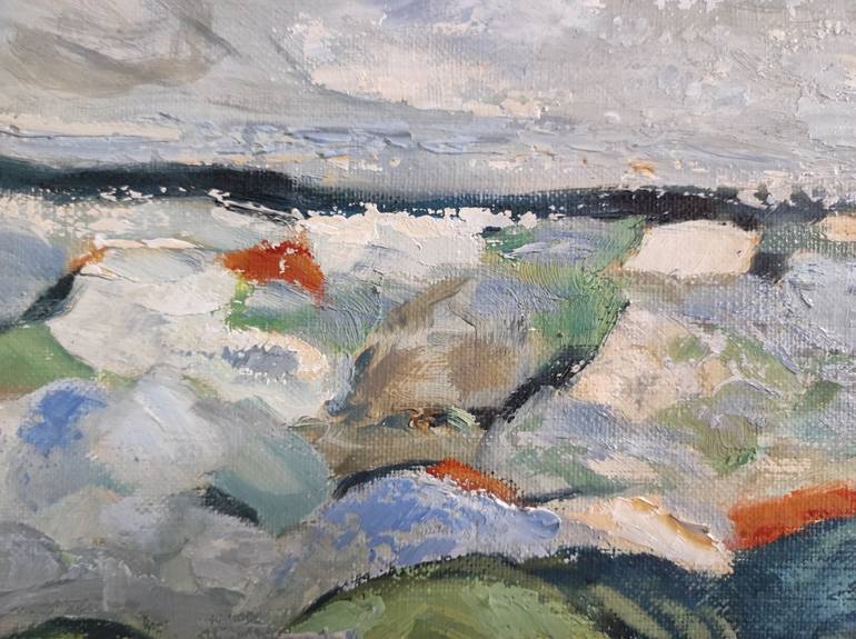 Original Expressionism Landscape Painting by Sophie Dumont