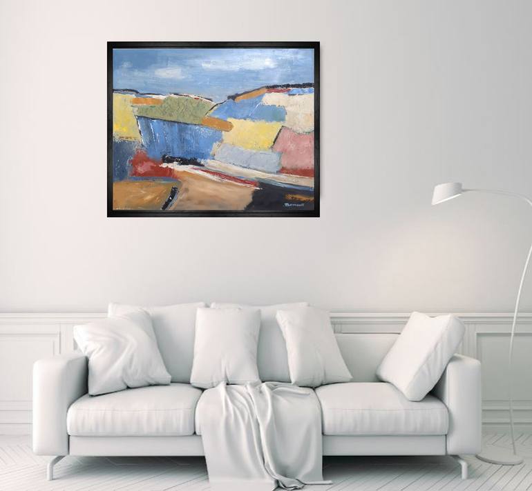 Original Abstract Expressionism Landscape Painting by Sophie Dumont