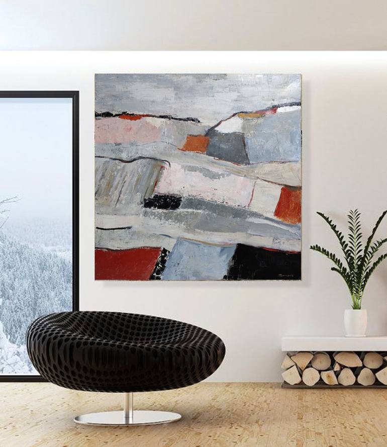 Original Abstract Landscape Painting by Sophie Dumont