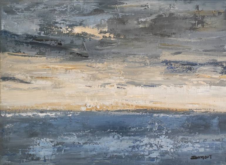 Original Expressionism Seascape Painting by Sophie Dumont