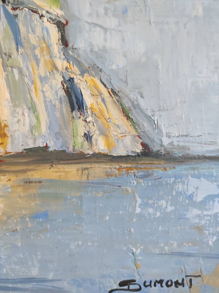 Original Expressionism Beach Painting by Sophie Dumont