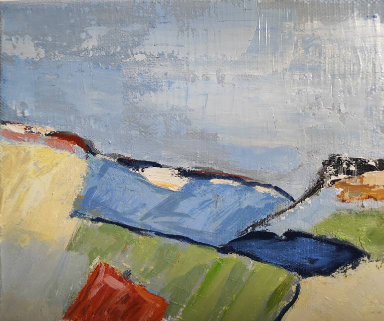 Original Abstract Expressionism Landscape Painting by Sophie Dumont