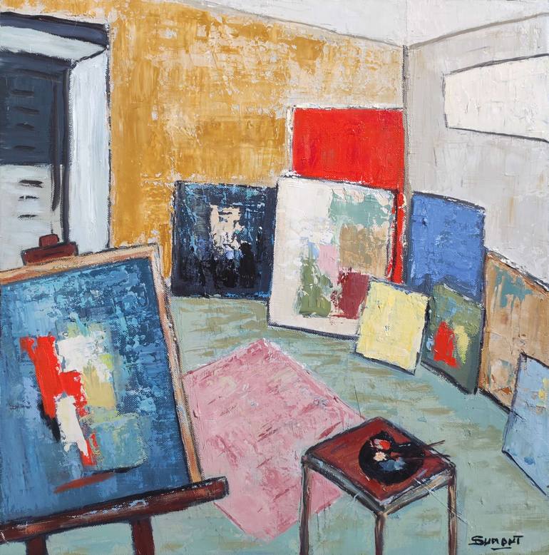 Original Interiors Painting by Sophie Dumont