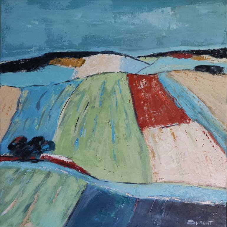 Original Abstract Landscape Painting by Sophie Dumont