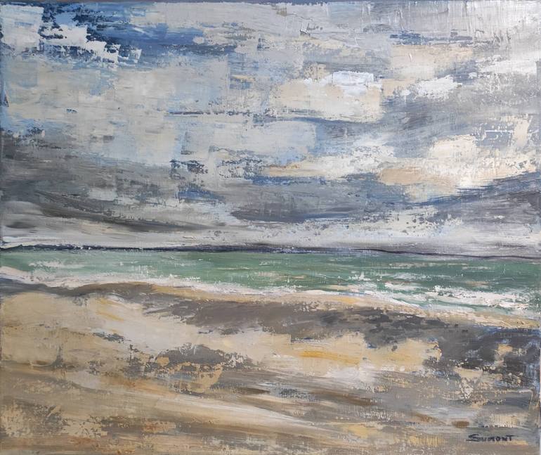 Original Impressionism Seascape Painting by Sophie Dumont