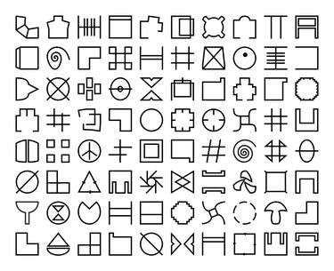 Composition pour 80 codes en noir - Limited Edition of 5 thumb