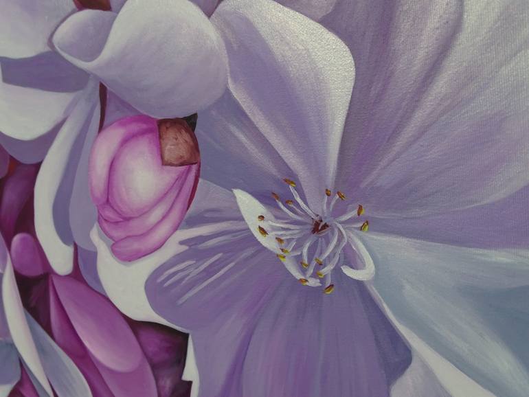 Original Figurative Floral Painting by Filiberto Montesinos Castañon