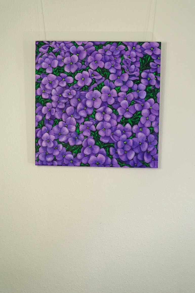 Original Figurative Floral Painting by Filiberto Montesinos Castañon