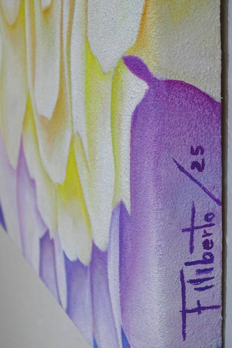 Original Contemporary Floral Painting by Filiberto Montesinos Castañon
