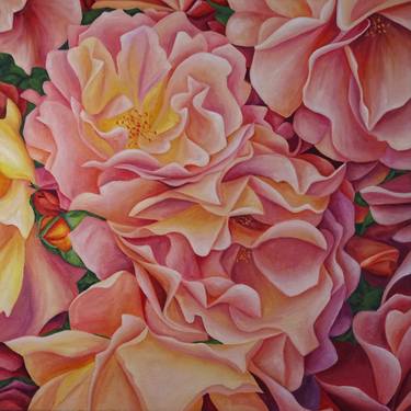 Original Contemporary Botanic Painting by Filiberto Montesinos Castañon
