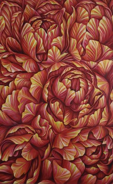 Original Figurative Floral Paintings by Filiberto Montesinos Castañon