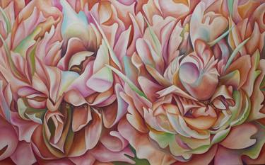 Print of Figurative Floral Paintings by Filiberto Montesinos Castañon