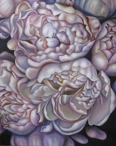 Original Figurative Floral Paintings by Filiberto Montesinos Castañon