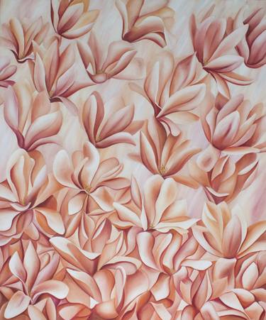 Original Figurative Floral Paintings by Filiberto Montesinos Castañon