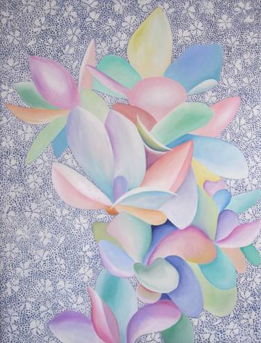 Print of Figurative Floral Paintings by Filiberto Montesinos Castañon