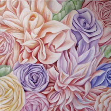 Original Realism Floral Paintings by Filiberto Montesinos Castañon