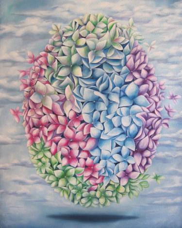 Original Surrealism Floral Paintings by Filiberto Montesinos Castañon