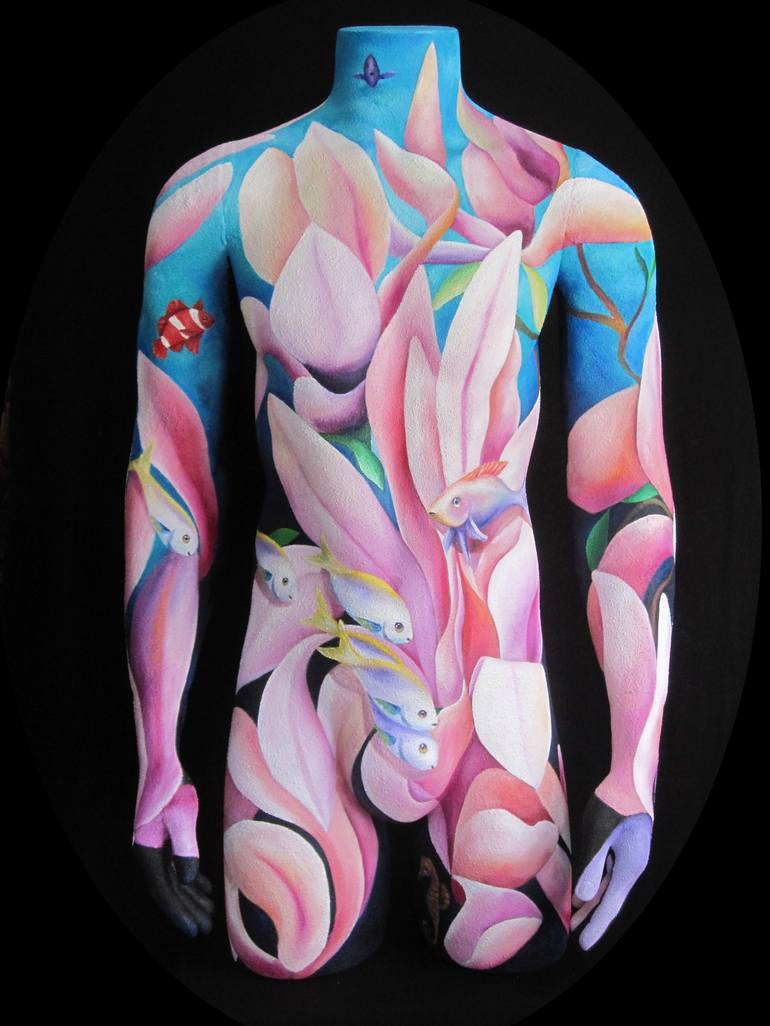 Original Surrealism Body Sculpture by Filiberto Montesinos Castañon