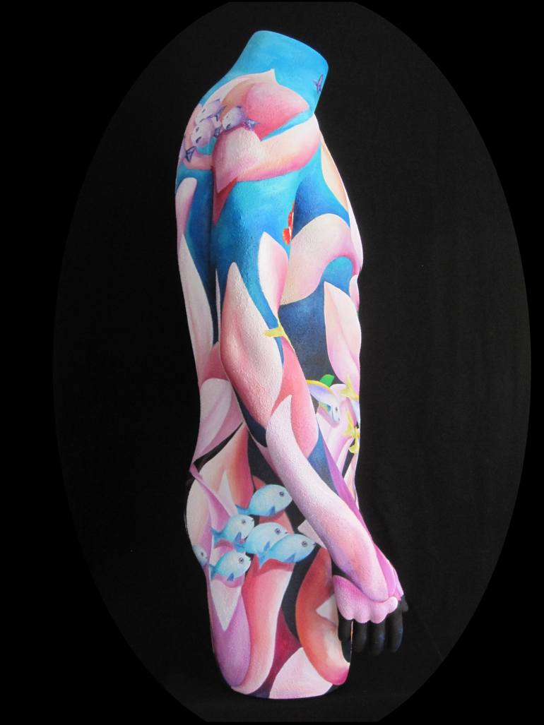 Original Surrealism Body Sculpture by Filiberto Montesinos Castañon