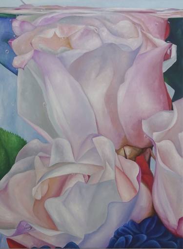 Original Figurative Floral Paintings by Filiberto Montesinos Castañon