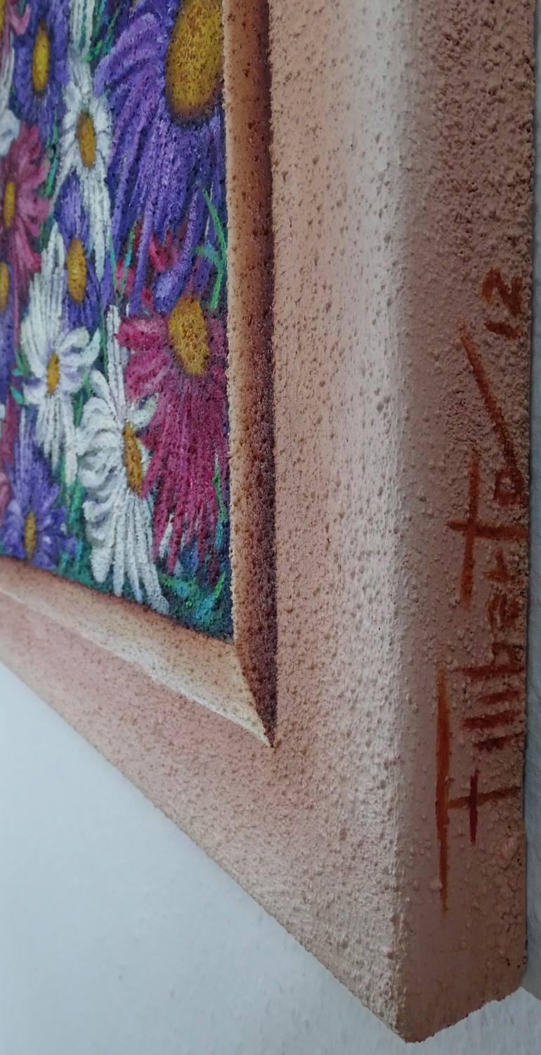 Original Figurative Floral Painting by Filiberto Montesinos Castañon