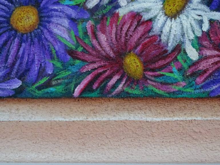 Original Figurative Floral Painting by Filiberto Montesinos Castañon