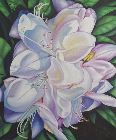 Print of Figurative Floral Paintings by Filiberto Montesinos Castañon