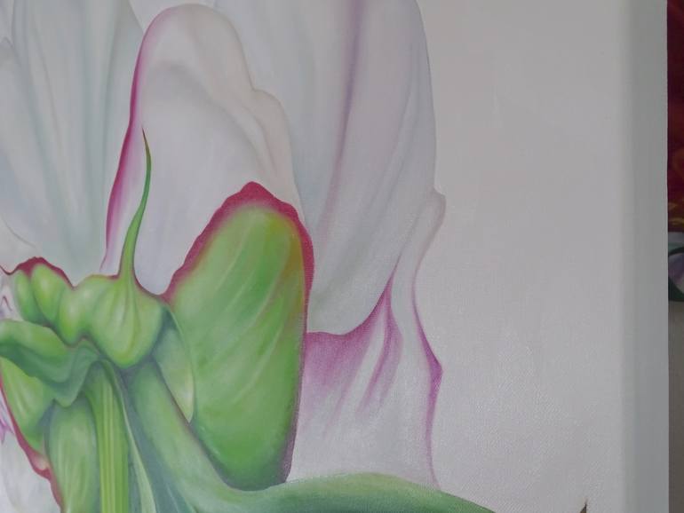 Original Figurative Floral Painting by Filiberto Montesinos Castañon