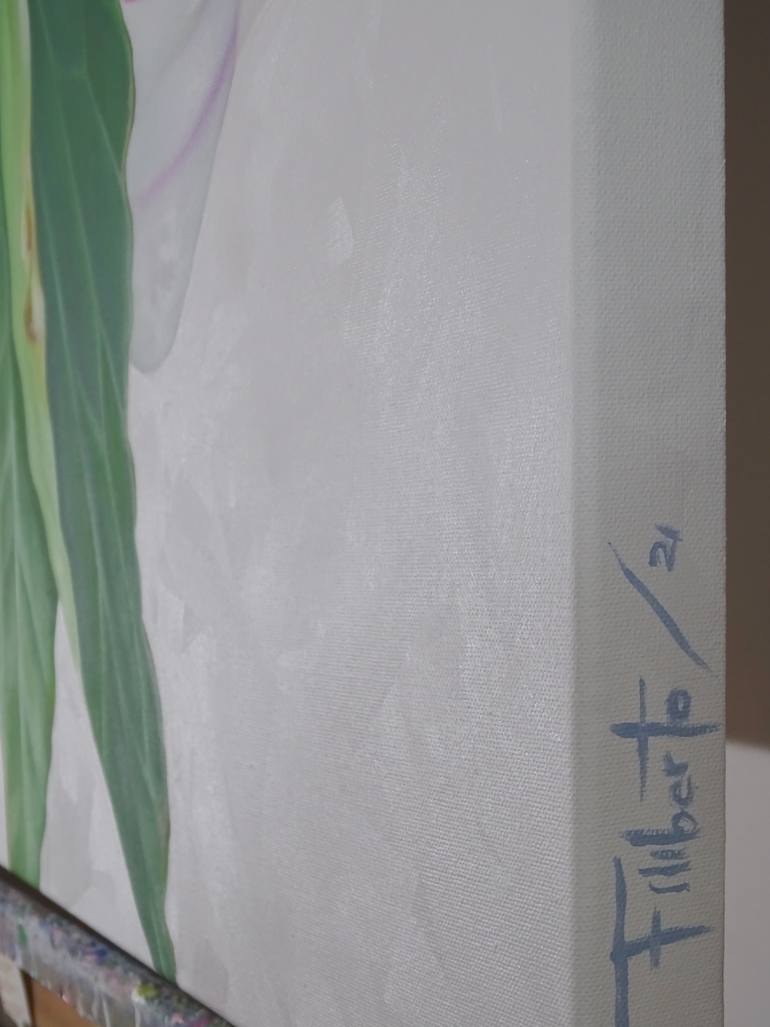 Original Figurative Floral Painting by Filiberto Montesinos Castañon