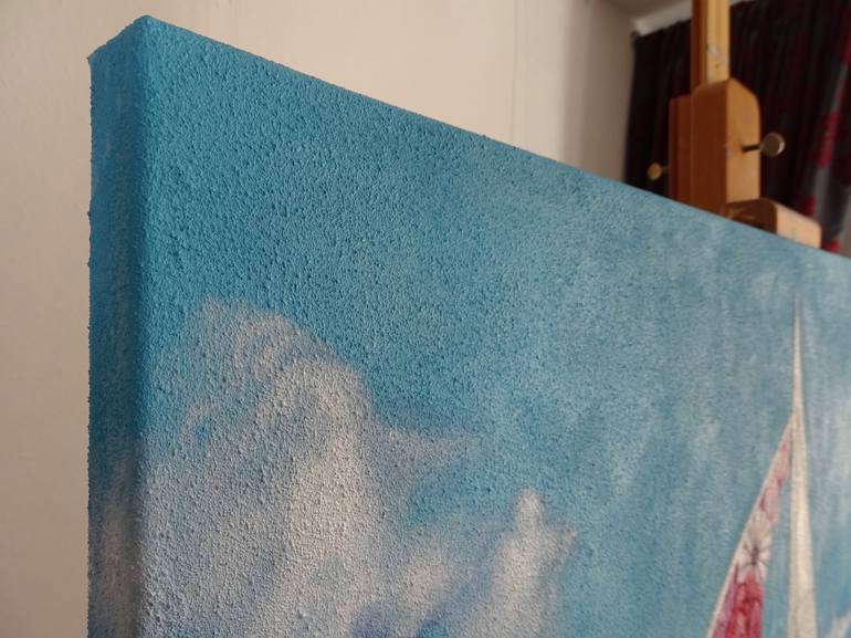 Original Figurative Seascape Painting by Filiberto Montesinos Castañon