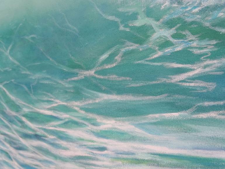 Original Figurative Beach Painting by Filiberto Montesinos Castañon