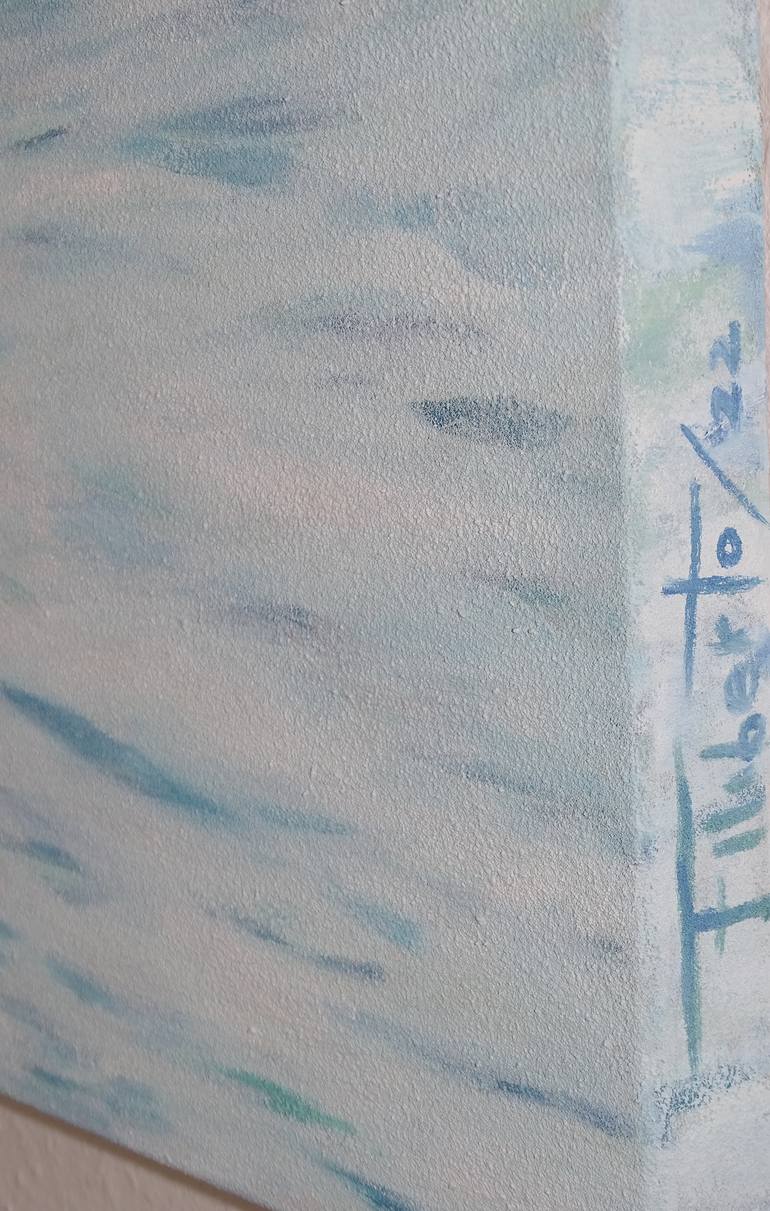 Original Figurative Beach Painting by Filiberto Montesinos Castañon