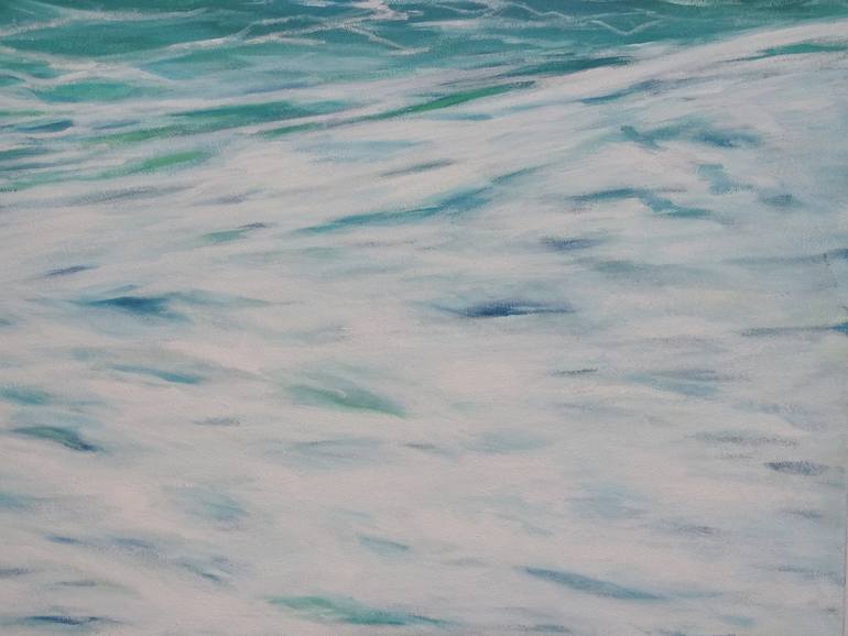 Original Figurative Beach Painting by Filiberto Montesinos Castañon