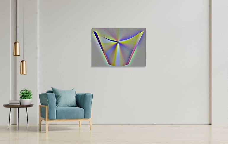 Original Geometric Mixed Media by Panos Pliassas