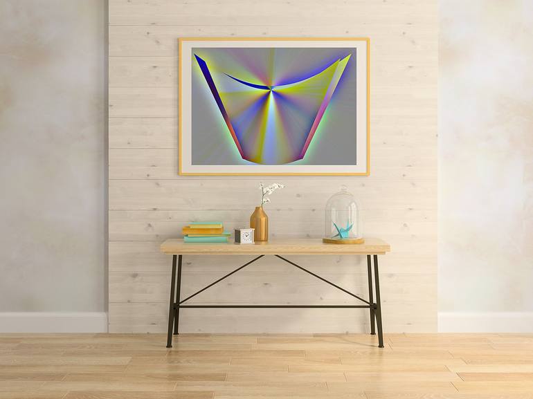 Original Contemporary Geometric Mixed Media by Panos Pliassas