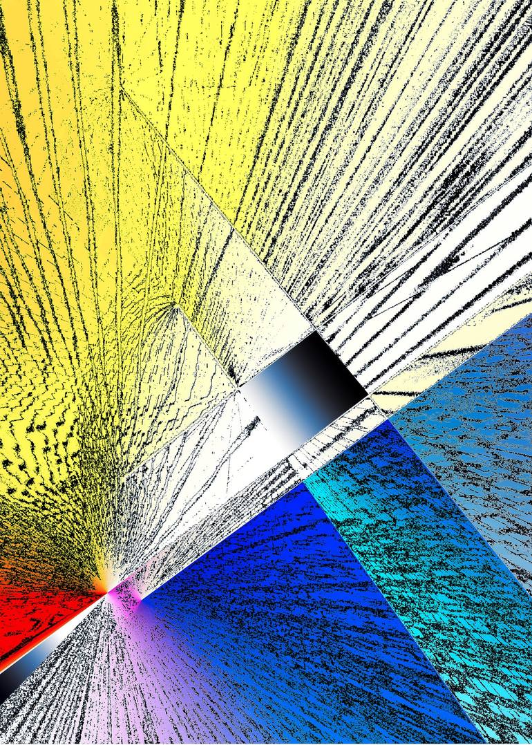 Graphic geometrical - 3579 Digital by Panos Pliassas | Saatchi Art Singapore