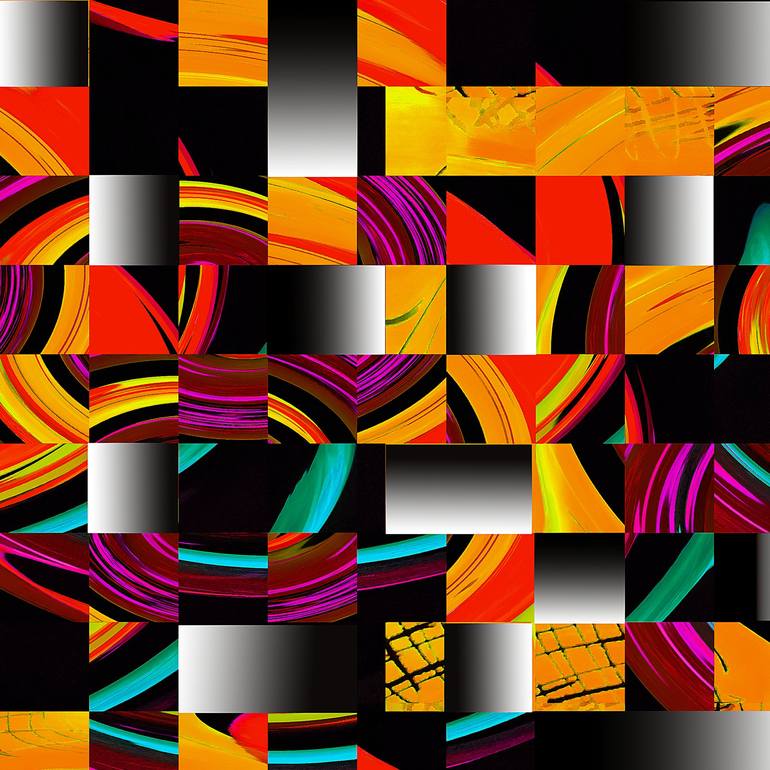 Original Abstract Geometric Digital by Panos Pliassas