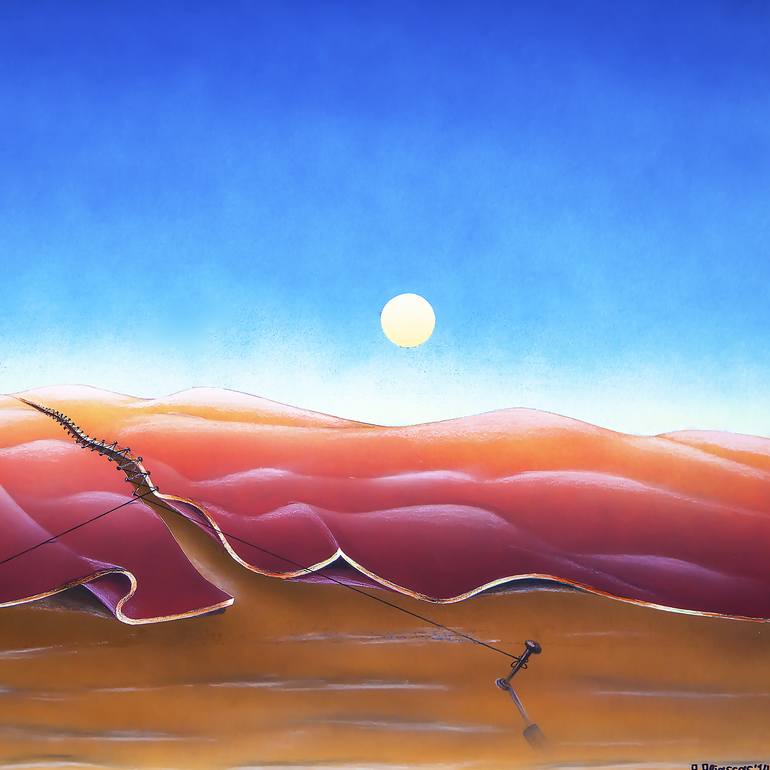 Original Conceptual Landscape Painting by Panos Pliassas