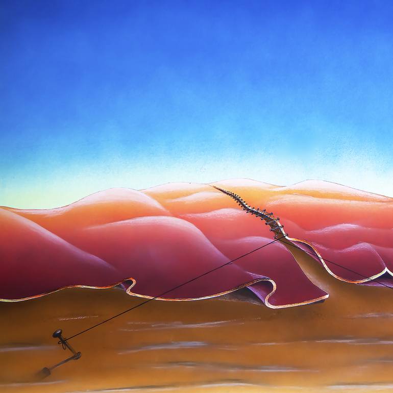 Original Conceptual Landscape Painting by Panos Pliassas