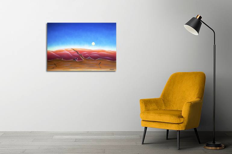 Original Conceptual Landscape Painting by Panos Pliassas