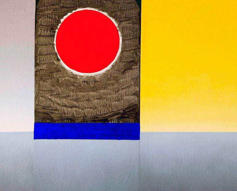 Original Conceptual Geometric Painting by Panos Pliassas